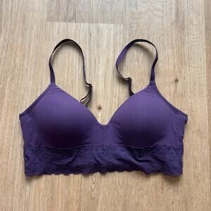 NATORI Bliss Perfection Contour Soft Cup Purple Bra Size 32C
